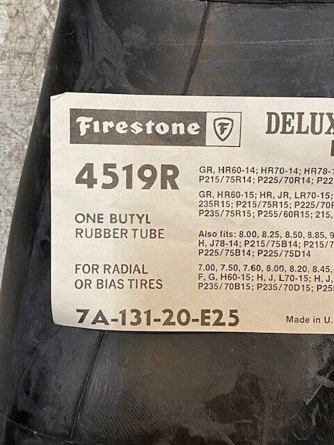 Firestone 4519R Deluxe Champion Radial Inner Tube 7A-131-20-E25