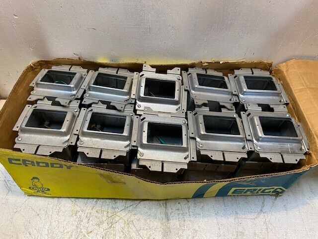 Case of 20 Quantity of Caddy Erico A1SF1G Stud Mount Boxes Single Gang