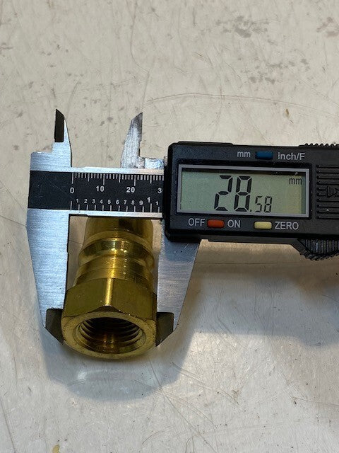 2 Quantity of Parker BH4-61 Valved Hydraulic Quick Connect Nipple (2 Quantity)