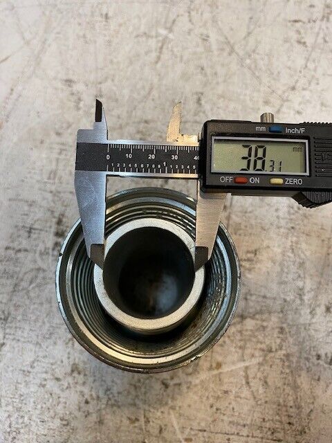 Large Crimp Coupling Hydraulic Hose Fitting PL A04000-32 OH 6-1/2" T 38mm Bore