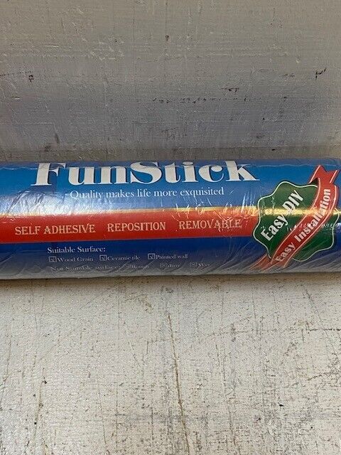 FunStick Self Adhesive Easy DIY 36"x200" Large Matte White Wallpaper Peel