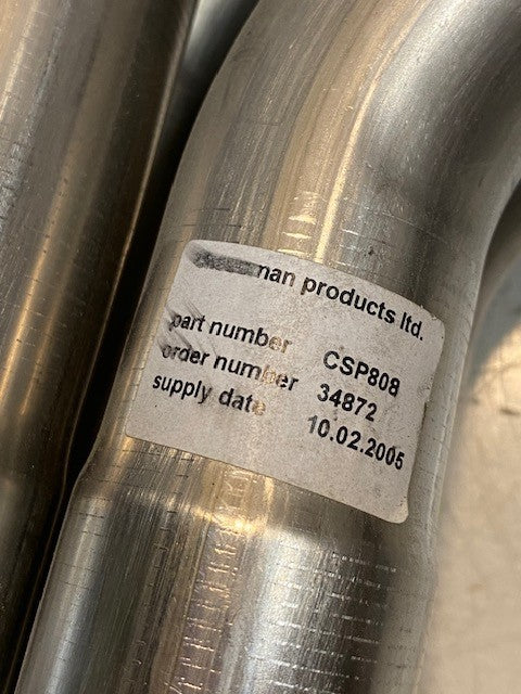 4-Pipe Exhaust Header Muffler CSP808 | 34872 | 18-1/2" Long 38mm Bore 45mm End