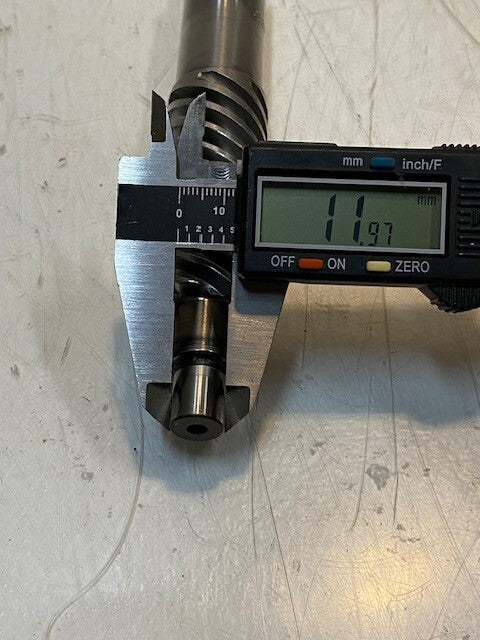 Worm Gear Winch Auger Shaft 0820-3420-060 | 11-1/2" Long 28mm OD 13mm Thread