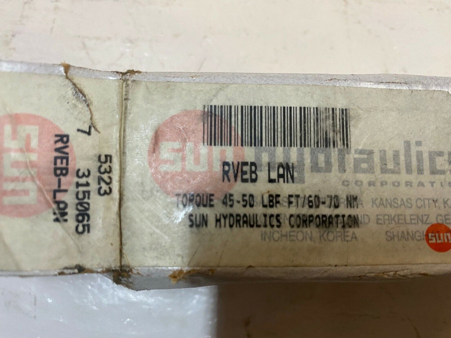 Sun Hydraulics Corp RVEBLAN Multi-Function Cartridge