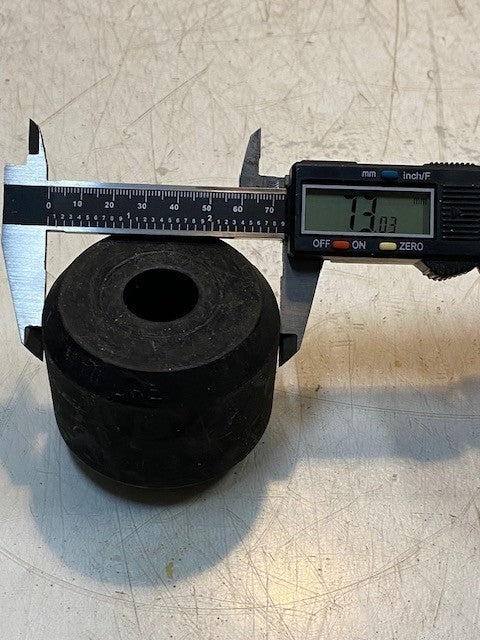 Timbren Rubber Bushing Bumper 22mm Bore 73mm OD 59mm Tall 8mm ID Thread