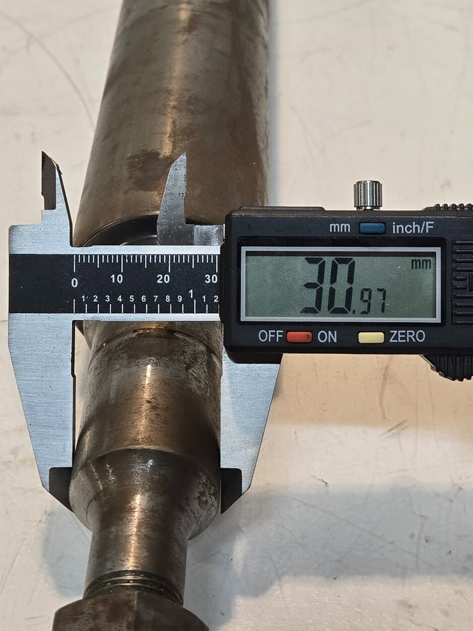 Spindle 208-019 w/ Castellated Nut for Schulte | 16.5" Long 2" Diameter