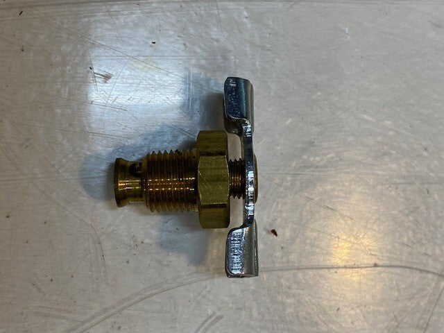 67 Quantity of Brass Drain Valves 22mm L 10mm Thread 8mm End (67 Quantity)