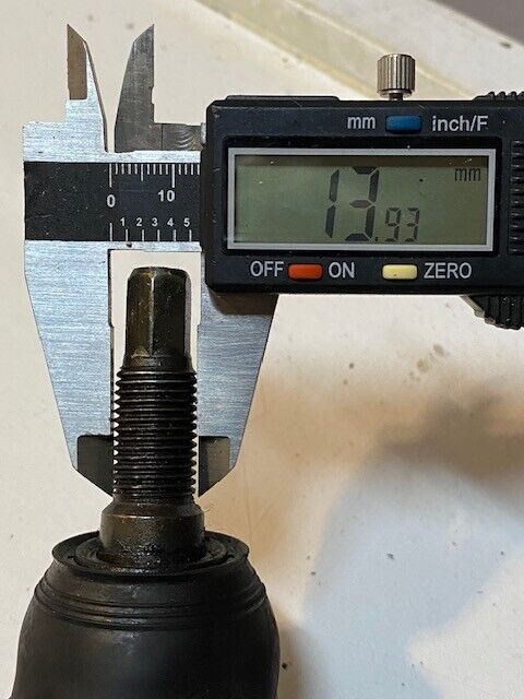 Steering Tie Rod End 47" Long 25mm Thread End 32mm Main Shaft 14mm Nose Thread