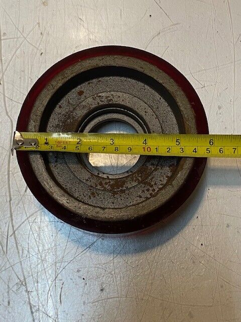 Forklift Steer Tire Load Wheel Support Roller 59mm Bore 5-7/8" Dia. 1-3/4" Thick