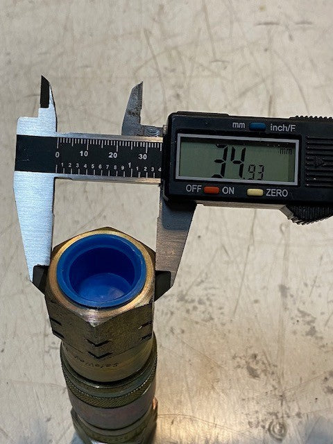 Safeway FF491-6 Hydraulic Quick Connect 5-1/4" Long 37mm OD