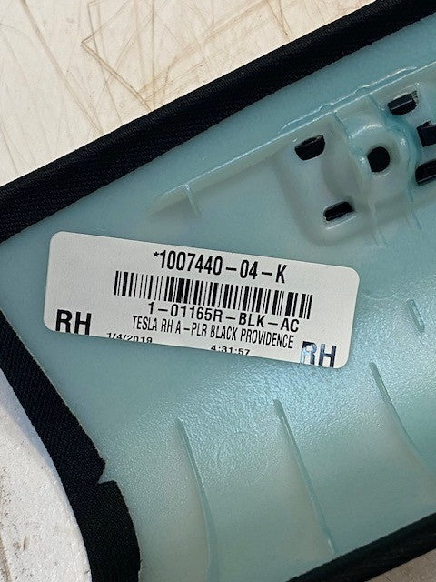 Tesla 1007440-04-K Model S Front Right A-Pillar Upper Trim Providence Black
