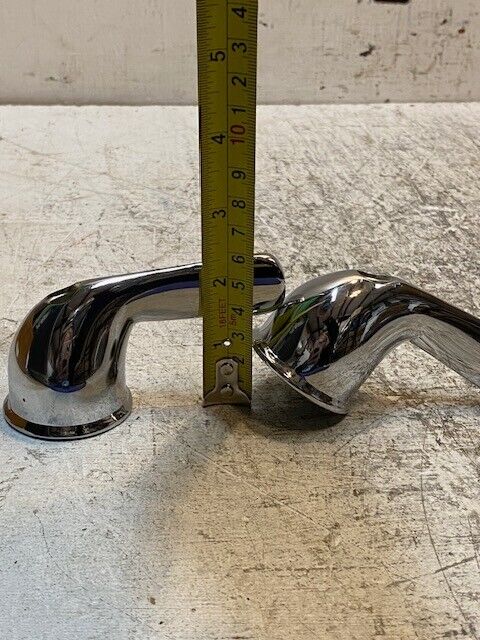 2 Quantity of Chrome 1-Handle Lever Bathroom Sink Faucet Handles 4" Long (2 Qty)