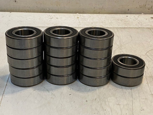17 Quantity of Radial Ball Bearings 6205-2RS-1 | 52x25x15mm (17 Quantity)