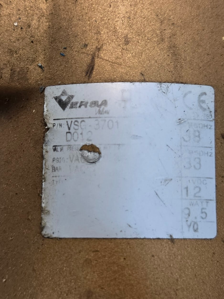 Versa VSG-3701-DO12 Brass Solenoid Valve