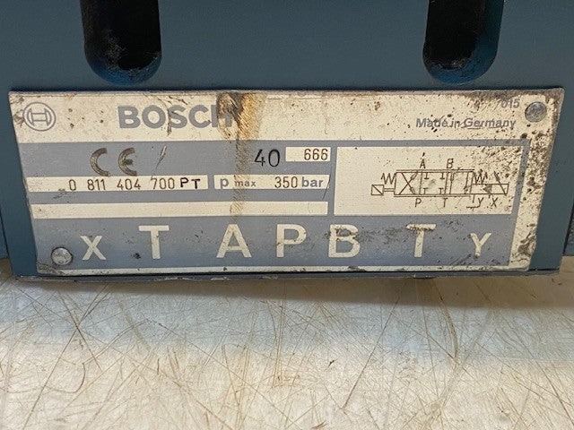 Bosch Hydraulic Proportional Directional Servo Valve Unit 0811404700PT | RS02164