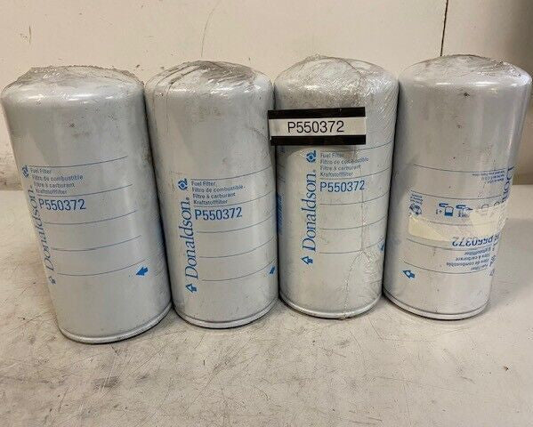 4 Quantity of Donaldson P550372 Spin On Fuel Filters (4 Quantity)