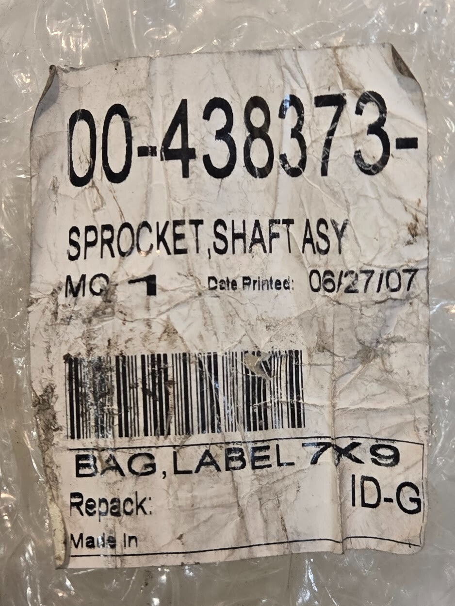 Sprocket Shaft Assembly 00-438373 for Hobart | 5" Long 24.5 mm Thread Diameter