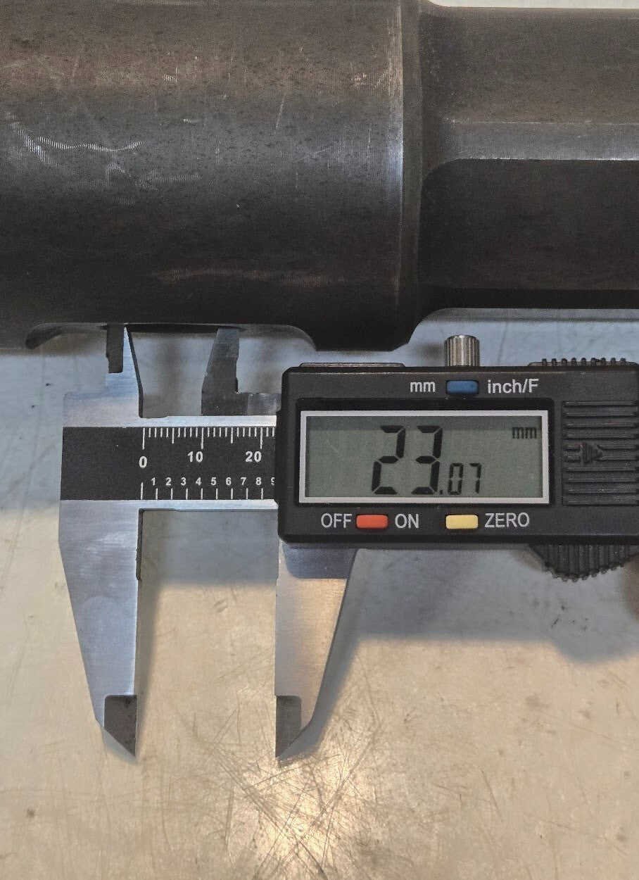 Shaft Adapter 2-1/4" 16 Spline to 2 inch Hex | 14-3/4" Long 3-3/4" Diameter
