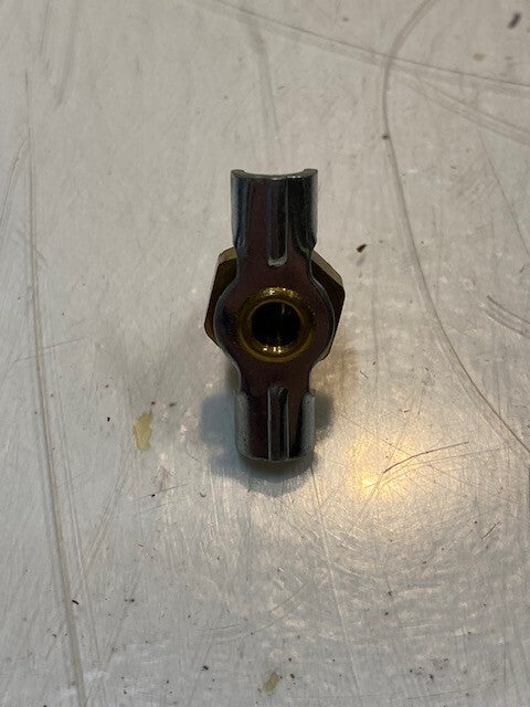 67 Quantity of Brass Drain Valves 22mm L 10mm Thread 8mm End (67 Quantity)
