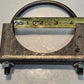 6 Quantity of 4" Exhaust Clamps 3/8" Threaded Ends 0.9lbs Each (6 Quantity)