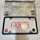 Griot's Stainless Steel License Plate Frame 4-Hole Black 10326BLCA