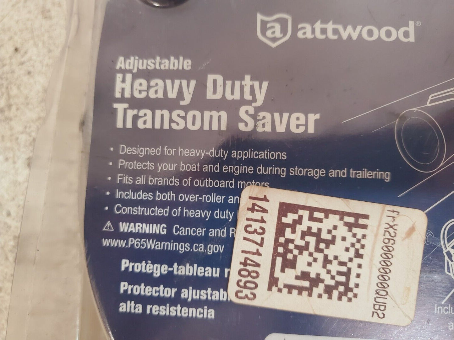 Attwood Heavy Duty Transom Saver SP-424-ADJ-RB