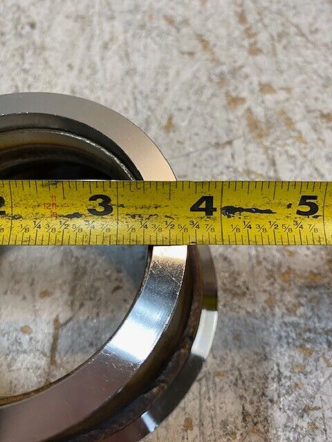 5 Qty of Steel Exhaust V Band Adapters 3-11/16" Top OD 4-11/16" Bottom OD -5 Qty