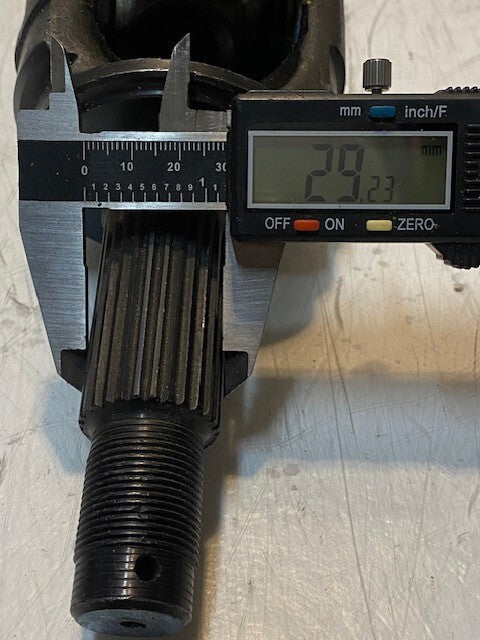 Spicer Drive U-Joint Axle Shaft 22-1/2" L 22mm End 27-Spline 33mm End 30-Spline