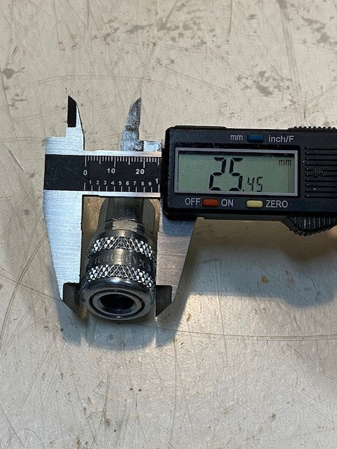 6 Qty of Series 210 Quick Connect Air Hose Couplers 25mm OD 19mm End (6 Qty)