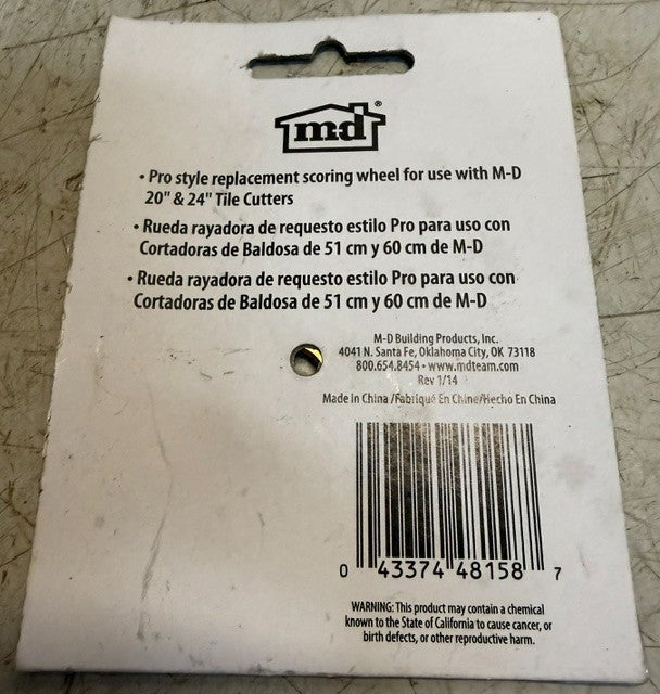 4 Quantity M-D Building Products 7/8 In Tungsten Carbide Cutting Wheel 48158