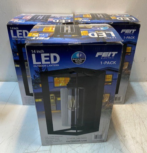 3 Quantity of Feit Electric 1720215 14" LED Outdoor Lanterns (3 Quantity)