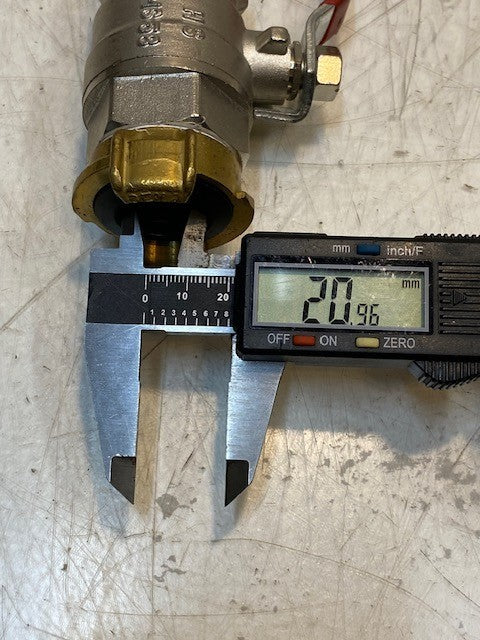 HS Univers DN25 PN30 Ball Valve w/ Brass Inlet/Outlet HS MS58