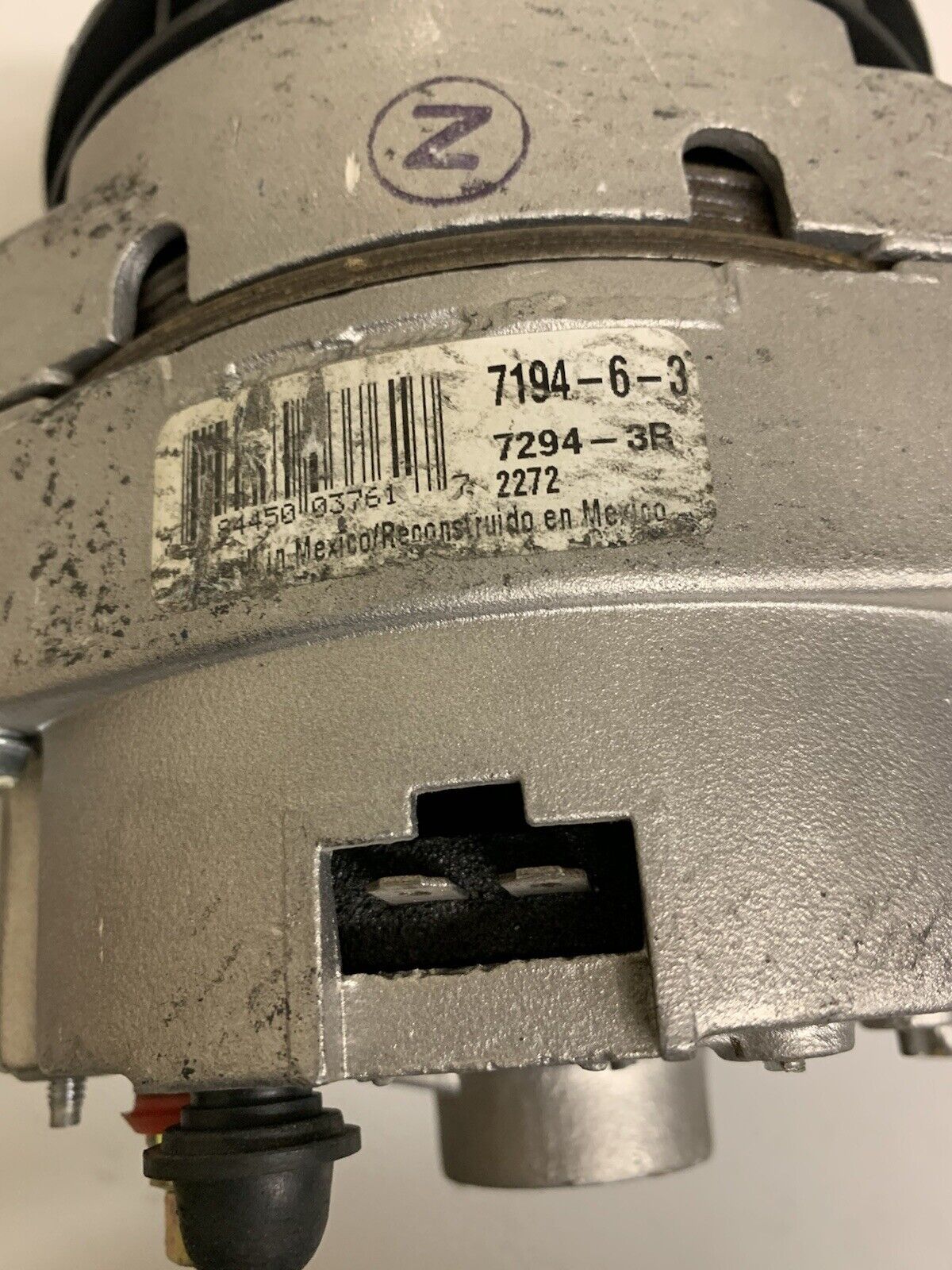 Valucraft Alternator 7194-6-3 DAMAGED