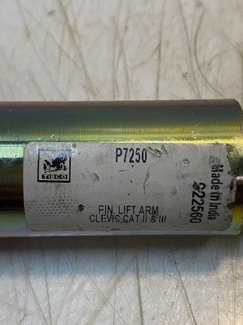 Tisco P7250 Lift Arm Pin Clevis CAT II & III 922560 Tractor Hitch Pin