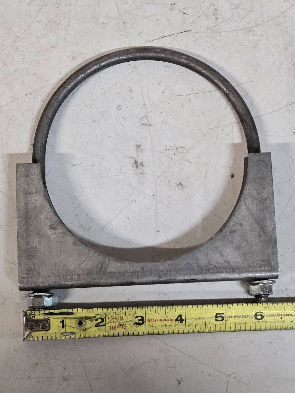 3 Quantity of 5" Saddle Clamps 14mm Nut 8.5mm Threaded End  (3 Quantity)