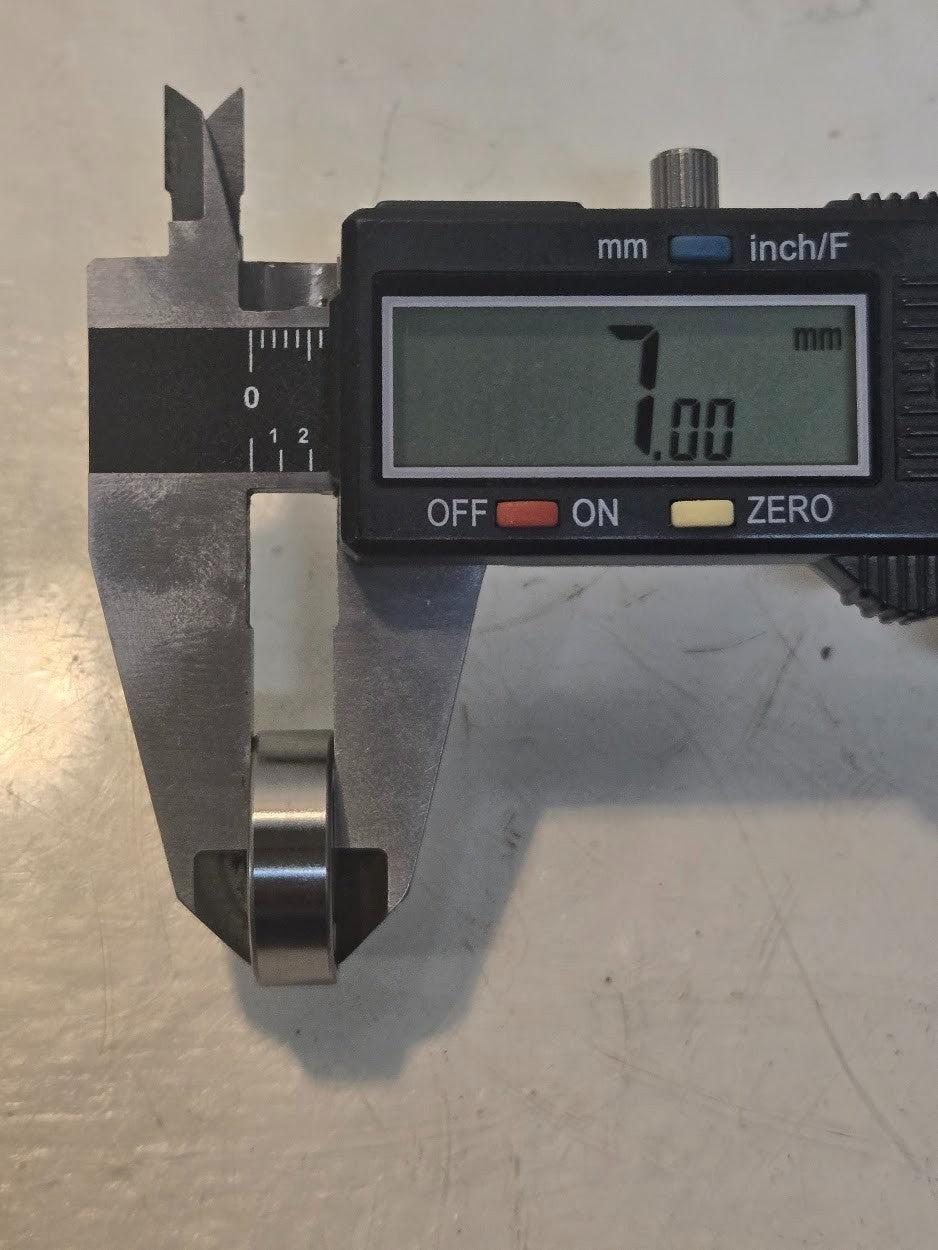 40 Quantity of TPI Bearings 627ZC3 | 22 mm OD x 7 mm Bore x 7 mm Thick (40 Qty)