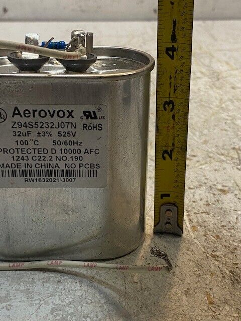 Aerovox Capacitor Z94S5232J07N 32uF 525V 50/60Hz