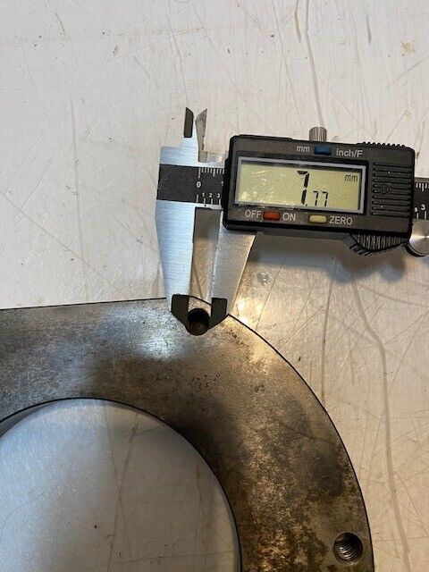 6-Hole Steel Flange 5392-11 | 7-3/16" L 6-7/16" W 101mm Bore 19mm Thick