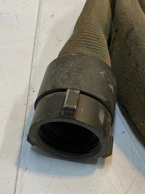 Vintage Coiled Fire Hose 26 HN | 18" x 20" x 3-1/4" Rolled Up 62mm OD End
