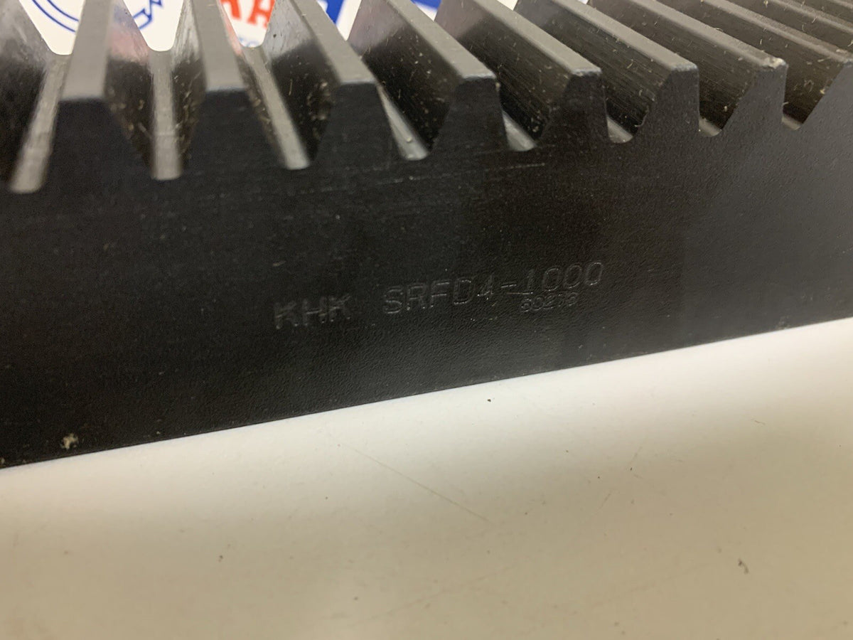KHK SRFD4-1000, Module 4, 80 Tooth, Carbon Steel Gear Rack with Bolt Holes 98626