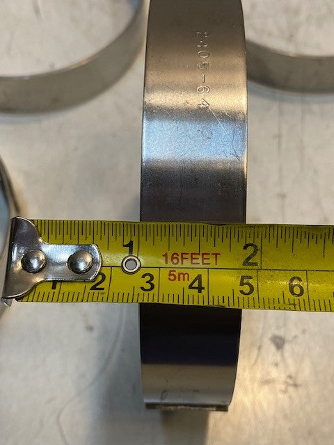 11 Qty of R.G.Ray 2405-64 T-Hose V-Band Clamps C-701-72 | 7/8" Thick (11 Qty)