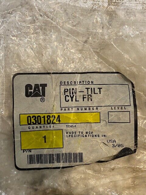 Caterpillar CAT Tilt Pin 0301824 | 4-3/8" Long 25mm OD