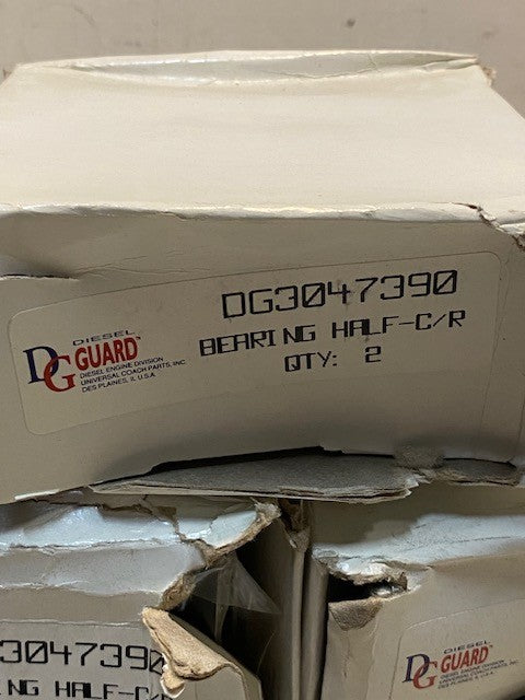8 Qty of Diesel Guard DG3047390 Bearing Half-C/R Pack of 2 (16 Pieces Total)