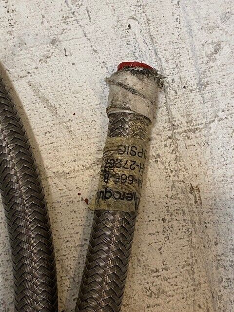 Aeroquip 6ft Hose 00624-666-8 | MIL-H-27267 | 1500 Psi 15mm Thick