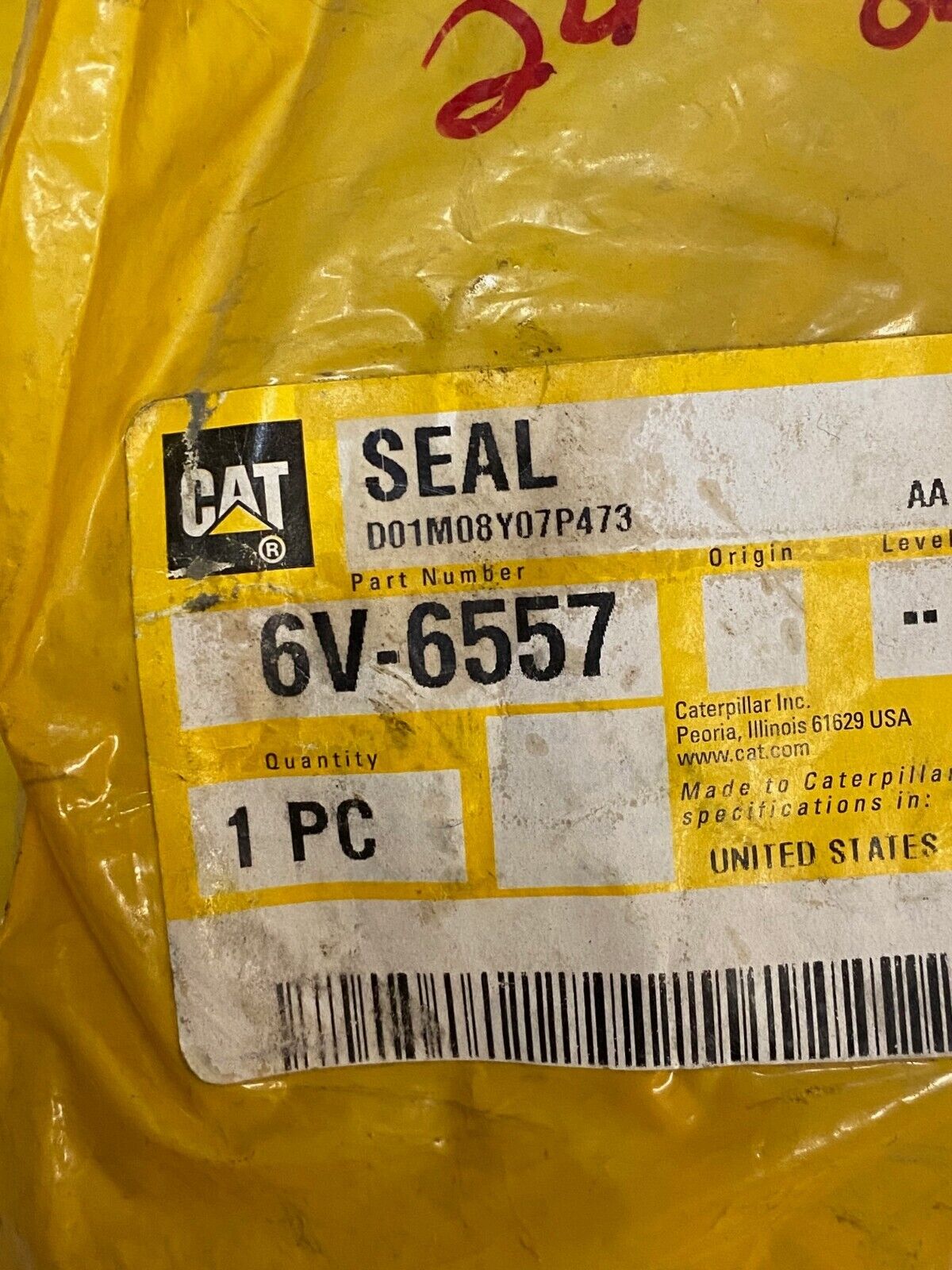 2 Qty of CAT Seal O-Rings Red 6V-6557 (2 Quantity)