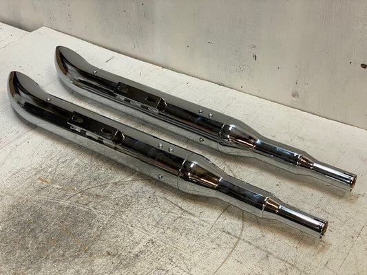 2 Qty of Krome Werks Exhaust Pipes 31-3/8" Length 76mm OD (2 Quantity)