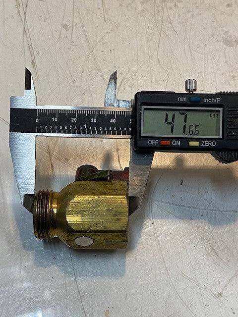 2 Quantity of Brass Garden Hose Shut-Off Valves 27mm Thread 48mm L (2 Qty)