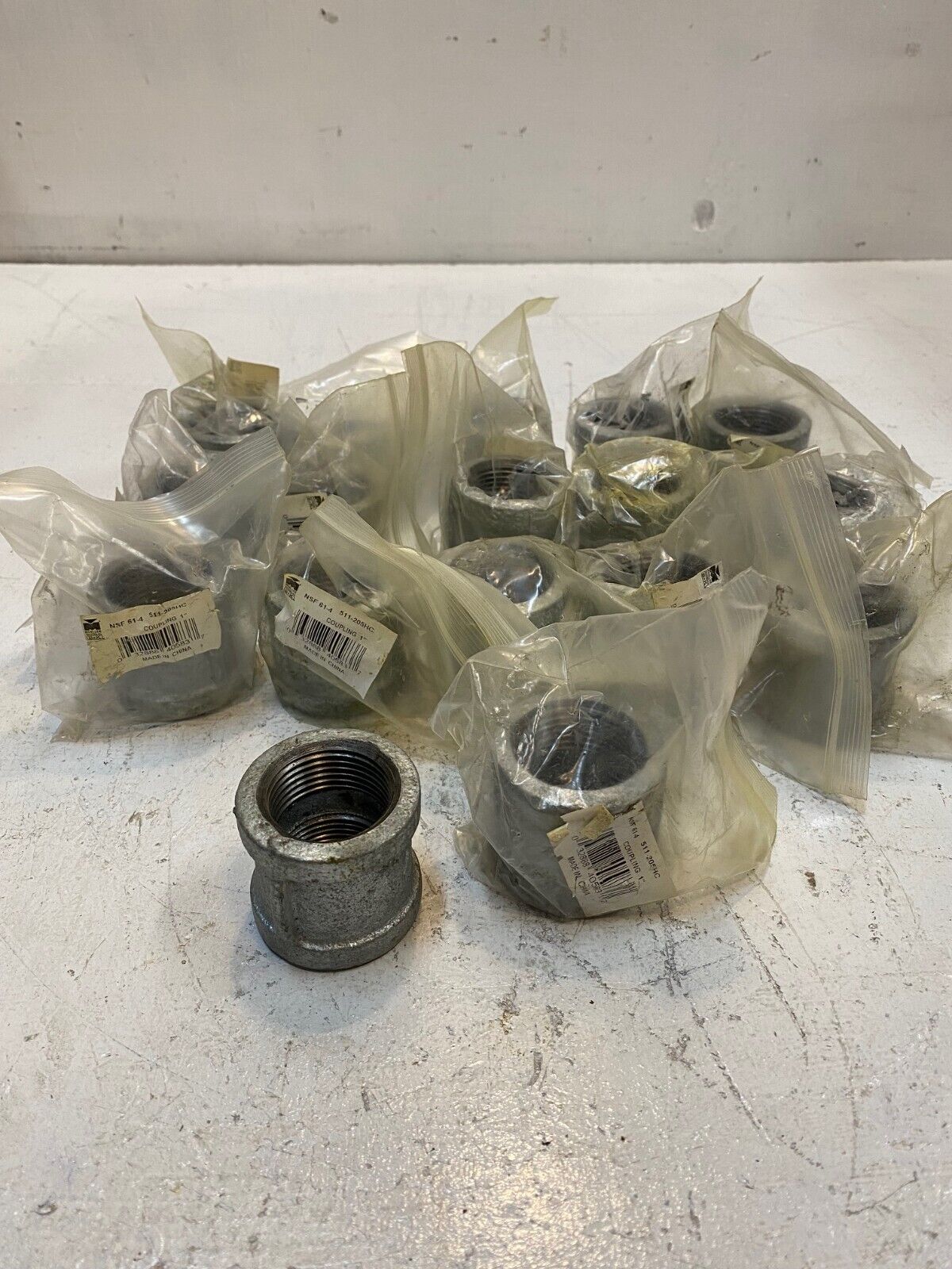 17 Quantity of Mueller Couplings 1" | 511-205HC | NSF61-4 (17 Quantity)