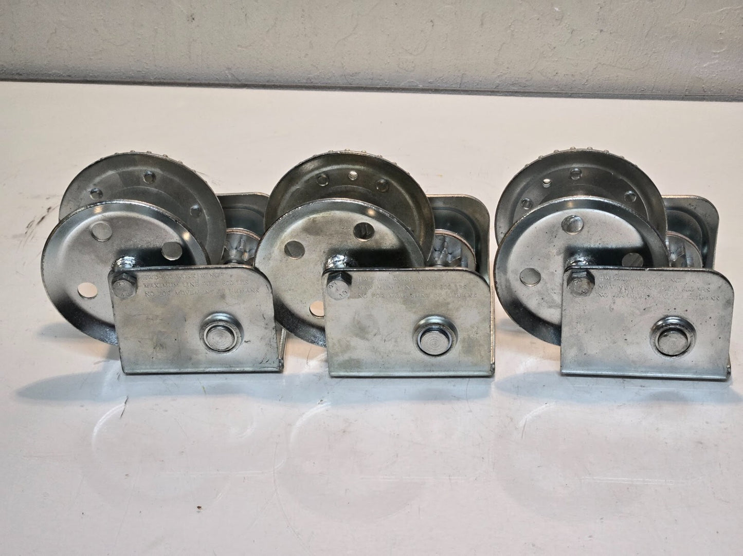 3 Quantity of HWD-600 Work Winch 600lbs Capacity 3-1/2"x3-3/4" Base (3 Quantity)