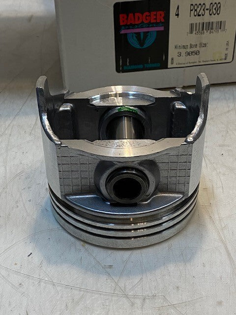 Badger Engine Pistons Set of 4 P823-030 | 3.9050 Min. Bore Size